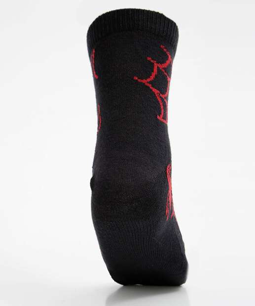 Kit 3 Pares Meias Infantil Soquete Estampadas