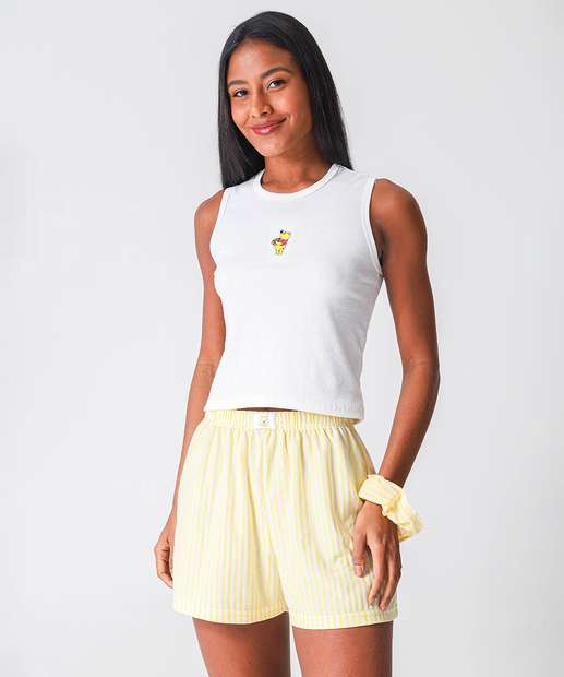 Image_Pijama Feminino Canelado Stitch Off White
