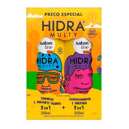 Image_Kit Shampoo e Condicionador Hidra Multy Kids Salon Line 300ml