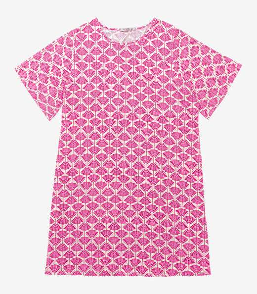 Vestido Estampado Plus Size Secret Glam Rosa