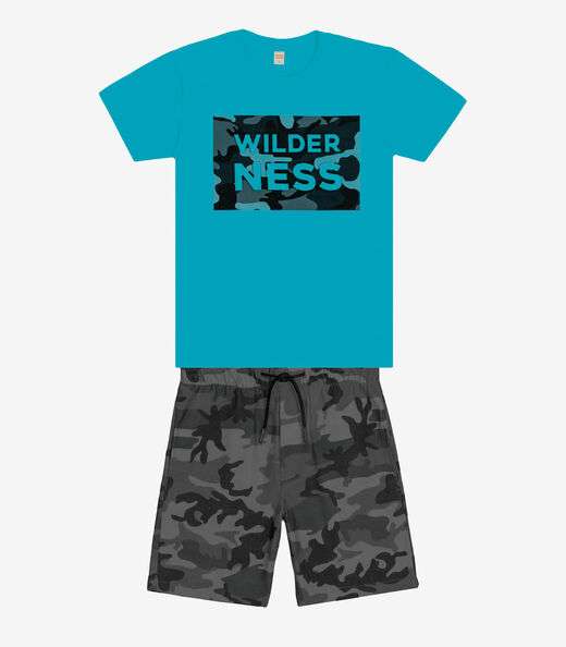Image_Conjunto Infantil Camiseta Com Bermuda Trick Nick Azul