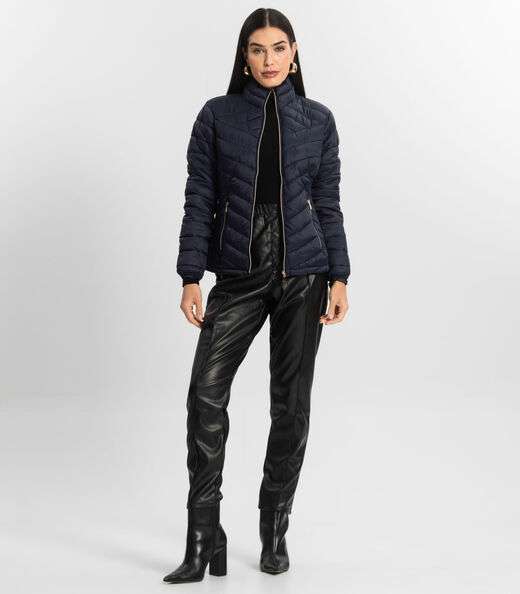 Jaqueta Puffer Feminina Endless Azul