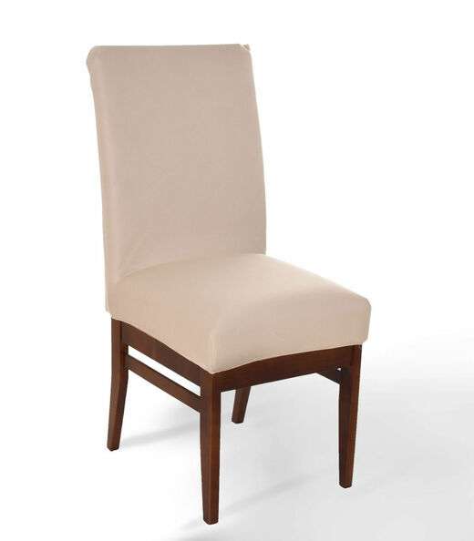 Capa De Cadeira Malha Gel Bene Casa Bege