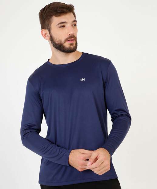 Camiseta Masculina Fitness Manga Longa MR 
