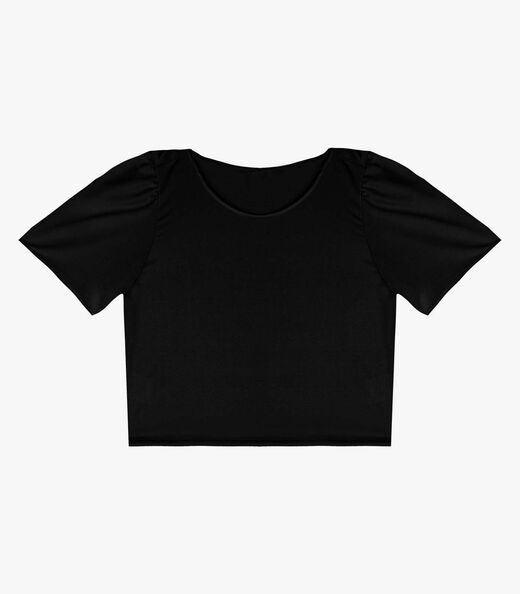 Blusa Feminina Em Malha Langui Infinita Cor Preto