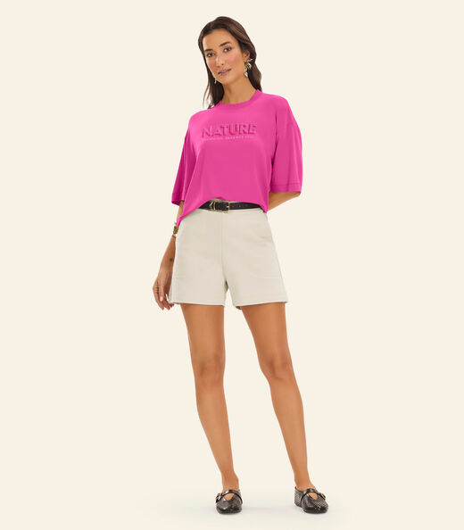 Blusa Feminina Viscotorcion Rovitex Rosa