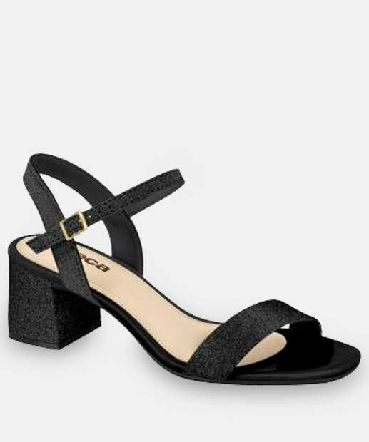 Image_Sandália Feminina Salto Grosso Glitter Beira Rio Preto