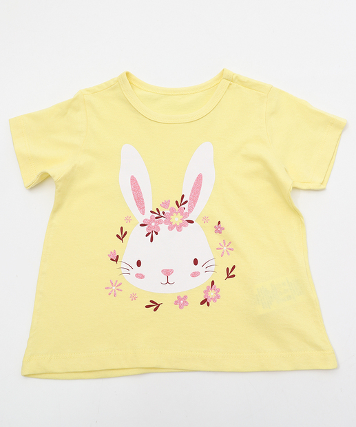 Image_Camiseta Infantil Estampa Coelho Marisa Tam 1 a 3 Amarelo
