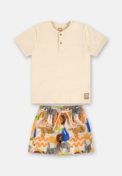Conjunto Camiseta Short Safári Up Baby