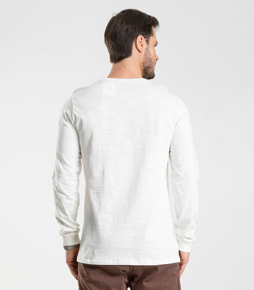 Camiseta Manga Longa Diametro Bege