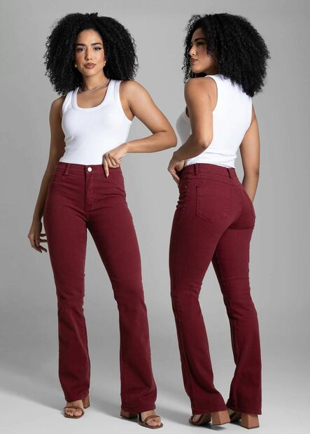 Calça Sarja Sawary Boot Cut - 283016