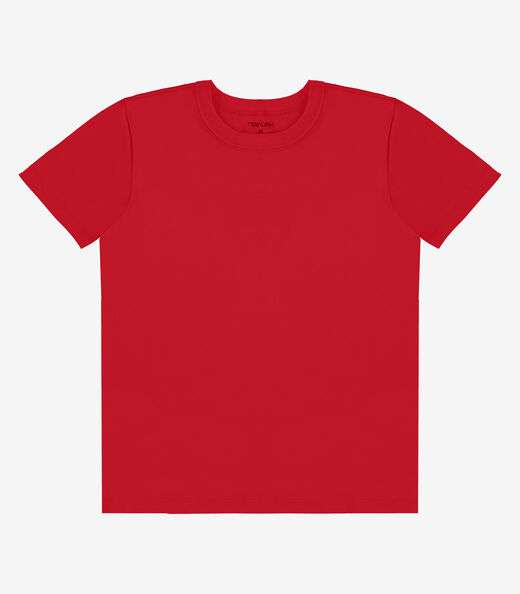 Camiseta Infantil Masculina Básica Rovi Kids Vermelho