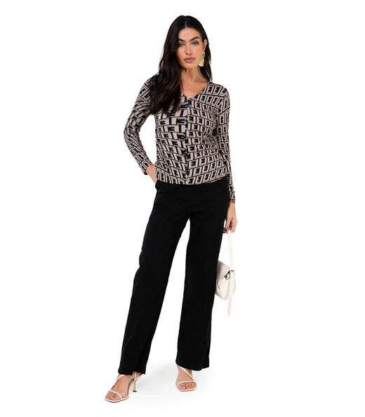 Blusa Estampada Manga Longa Endless Preto