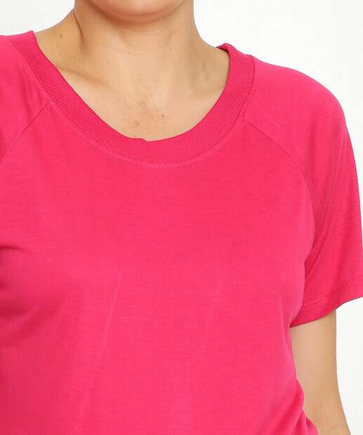 Blusa Feminina Básica Manga Curta Marisa