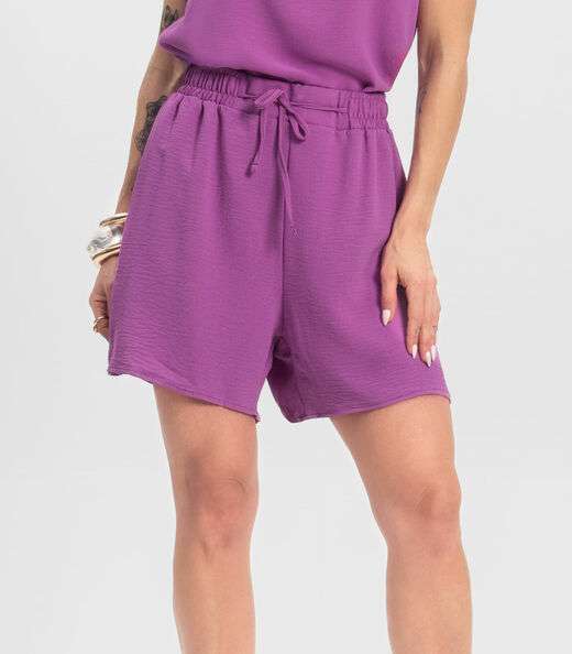 Conjunto Blusa com Shorts Infinita Cor Roxo