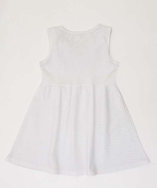 Vestido Infantil Textura Babado Marisa Tam 1 a 3