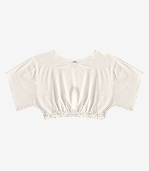 Blusa Feminina Em Viscose Infinita Cor Bege