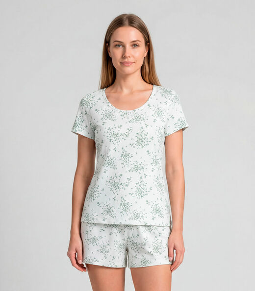 Image_Pijama Feminina Short E Blusa Infinita Cor Bege