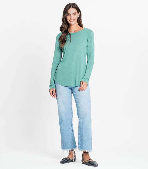 Blusa Feminina Manga Longa Rovitex Verde