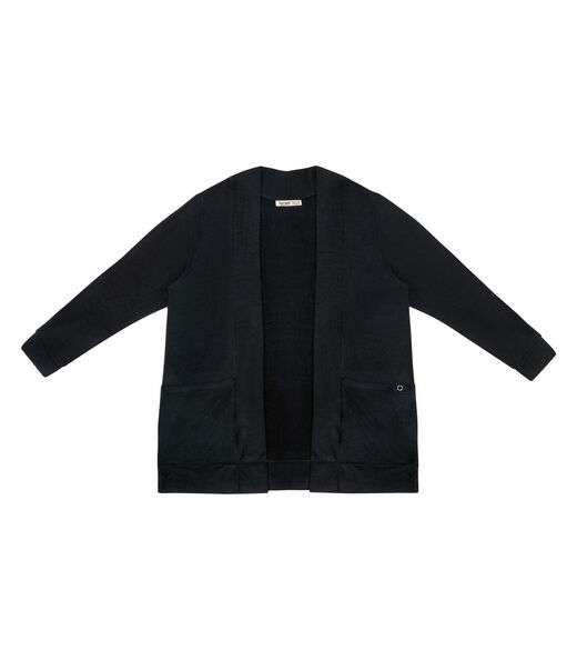 Cardigan Feminino Plus Size Secret Glam Preto