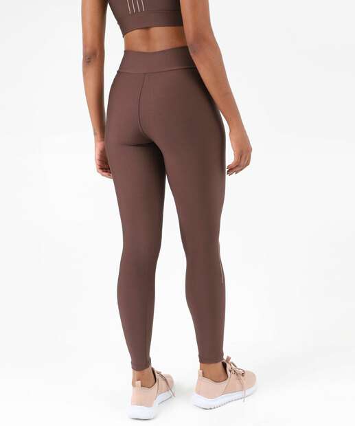 Calça Feminina Legging Listras Marisa Marrom