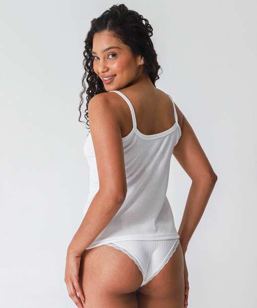 Blusa Pijama Feminino Avulso Marisa Off White