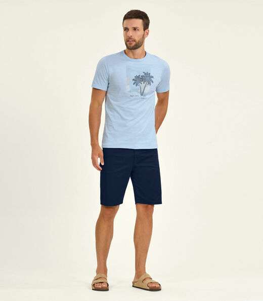 Image_Bermuda Masculina em Sarja Diametro Azul