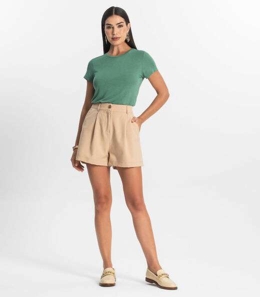 Blusa Feminina Básica Visco Tricot Rovitex Verde