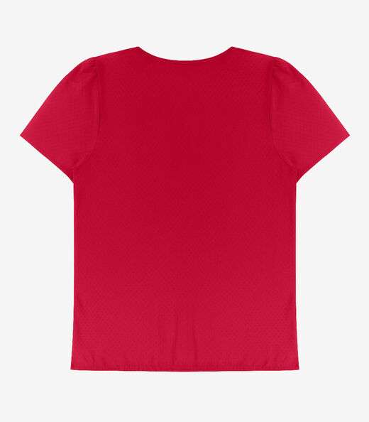 Blusa Feminina Em Viscose Infinita Cor Vermelho