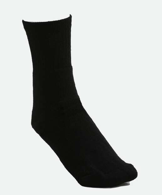 Kit 3 Pares Meias Cano Médio Masculina Esportivas