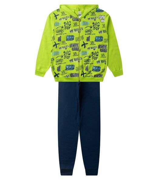 Image_Conjunto De Moletom Menino Com Capuz Kappes Verde