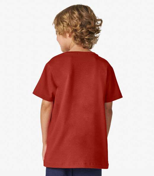 Camiseta Masculina em Cotton Leve Trick Nick Laranja