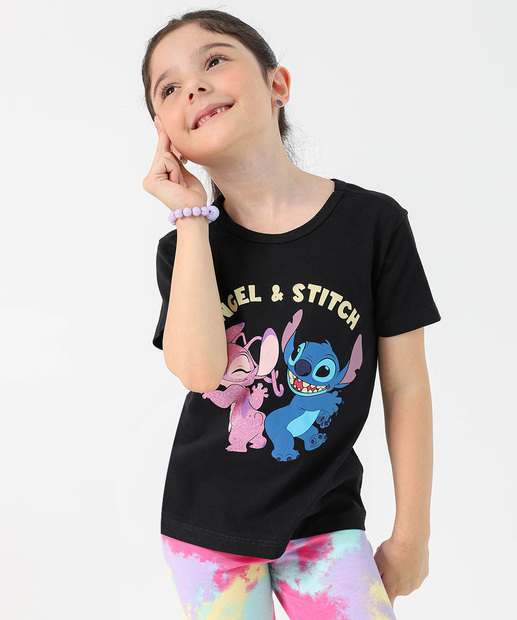 Image_Blusa Infantil Estampa Stitch e Angel Tam 4 a 10 Preto