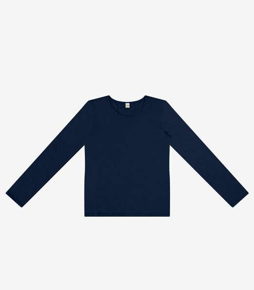 Image_Blusa Feminina Manga Longa Rovitex Azul