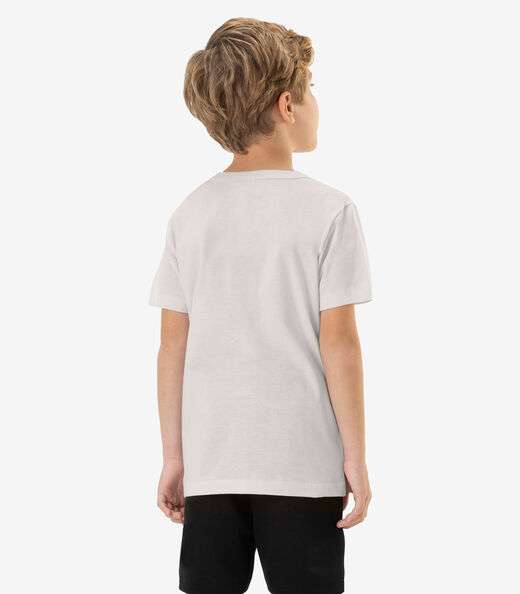 Camiseta Infantil Masculina Rovi Kids Branco