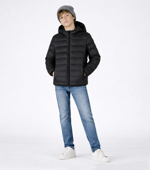 Jaqueta Juvenil Masculina Com Capuz Sea Surf Preto
