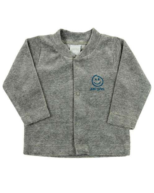 Conjunto Bebê Inverno Casaco Body e Calça Plush e Cotton Listrado Smile And Be H