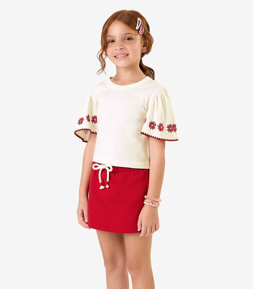 Image_Conjunto com Shorts Saia Meia Malha Rovi Kids Bege
