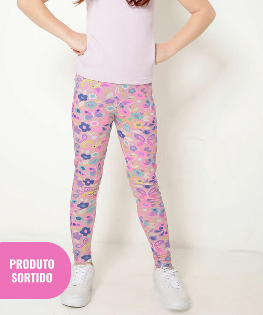 Calça Sortida Infantil Legging Estampada Marisa Tam 4 a 10