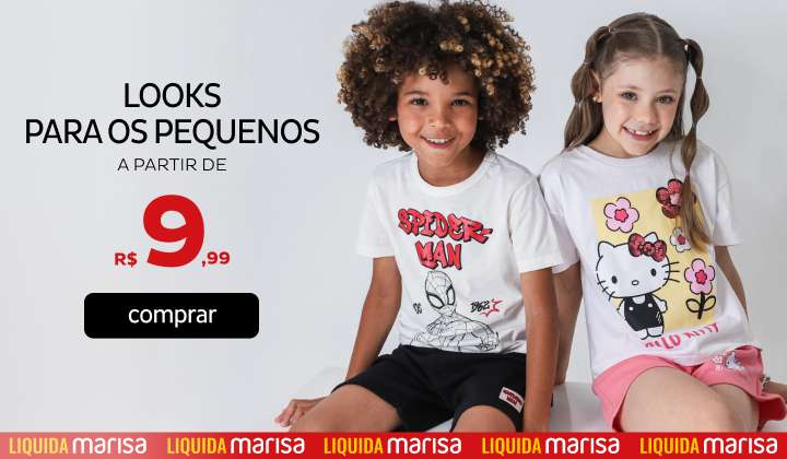 Looks para os pequenoS a partir de 9,99