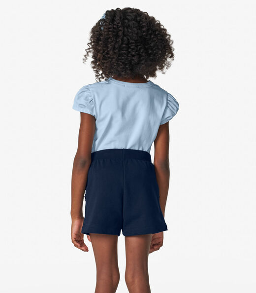 Conjunto Menina Blusa com Shorts Trick Nick Azul