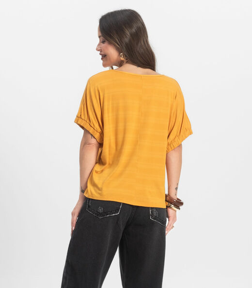 Blusa Feminina Viscose Infinita Cor Amarelo