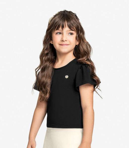 Blusa Infantil Feminina Trick Nick Preto