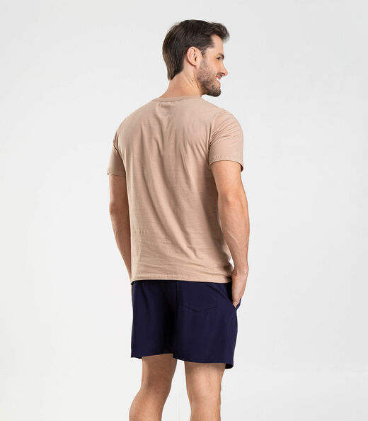 Bermuda Masculina Lisa De Microfibra Long Bong Azul