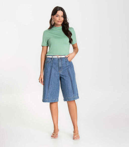 Blusa Cropped Feminina Select Verde