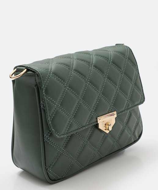 Bolsa Transversal Feminina Matelassê Marisa Preto