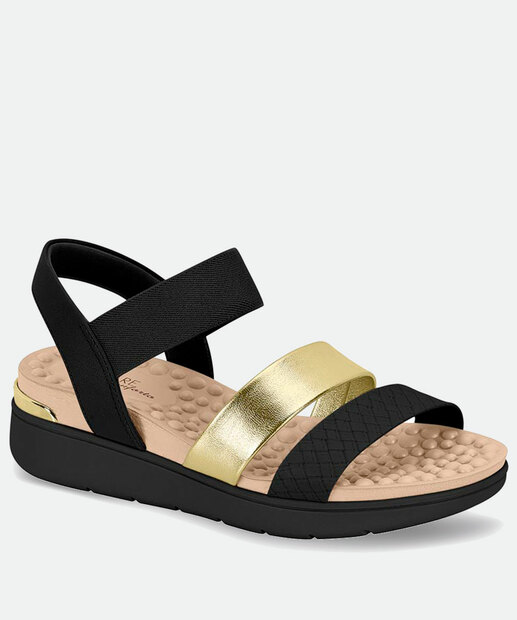 Sandália Feminina Rasteira Tiras Modare 