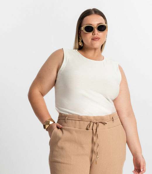 Image_Regata Feminina Plus Size Secret Glam Bege