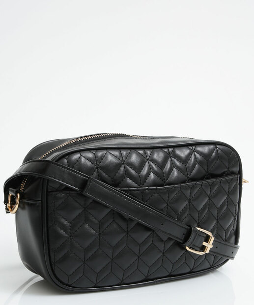 Image_Bolsa Transversal Feminina Matelassê Marisa Preto