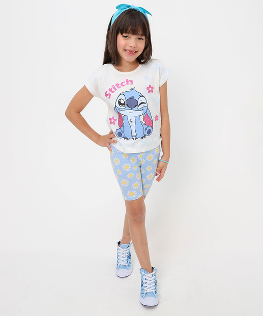Image_Bermuda Infantil Ciclista Floral Marisa Tam 4 a 10 Azul